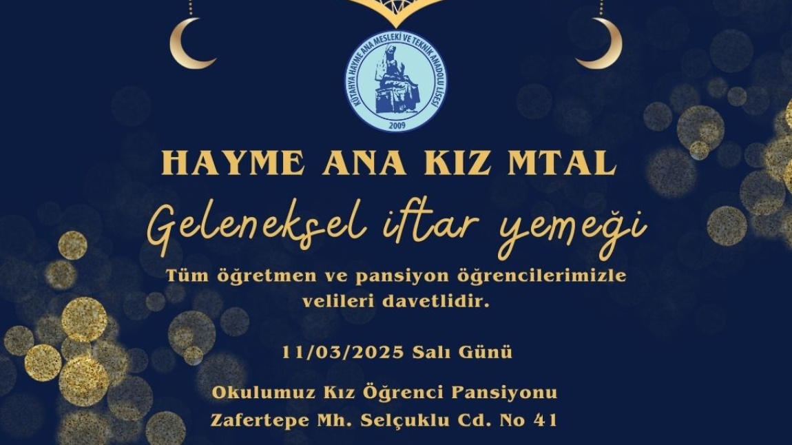 Geleneksel İftar Yemeği